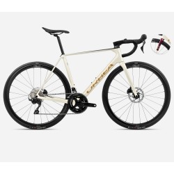 Orbea Orca M35 - bicicleta sosea carbon - alb Ivory White-Burgundy (Gloss)-Vulcano (Matt)