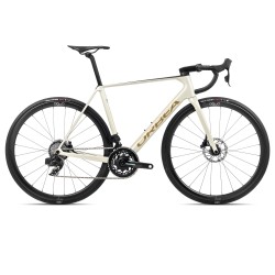 Orbea Orca M21eTEAM PWR - bicicleta sosea carbon - alb Ivory White-Burgundy (Gloss)-Vulcano (Matt)