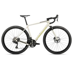 Orbea Terra M20 TEAM - bicicleta gravel - alb Ivory White-Spicy Lime (Gloss)
