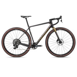 Orbea Terra M21eTEAM 1X - bicicleta gravel - rosu inchis Cosmic Carbon View-Metallic Olive Green (Gloss)