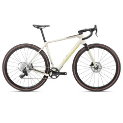 Orbea Terra M22TEAM 1X - bicicleta gravel - alb Ivory White-Spicy Lime (Gloss)