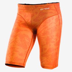 Orca - swim Jammer for men - orange print