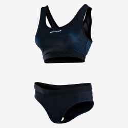 Orca - Two piece swimsuit for women Bra & Bikini - deep blue print 