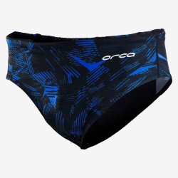 Orca - men Brief swimsuit - black blue print