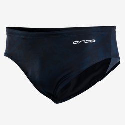 Orca - Slip inot pentru barbati Brief swimsuit - print albastru inchis