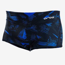 Orca - men Square Leg swimsuit - black blue print