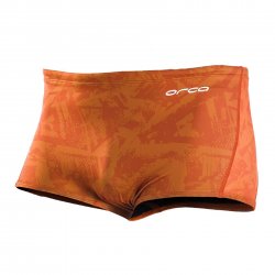 Orca - Boxeri inot pentru barbati Square Leg swimsuit - print portocaliu