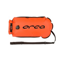 Orca - baliza inot ape deschise (plutitor) Safety Buoy With Pocket Swimming Accessory - portocaliu negru