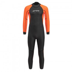Orca - neoprene wetsuit for men high visibility Vitalis OpenWater HI VIS wetsuit - black orange