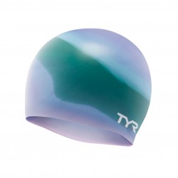 TYR - Swimming silicone cap Multicolor - green light purple