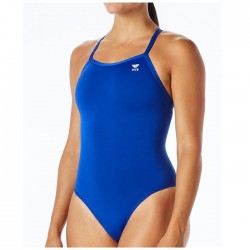 TYR - Womens one piece swimsuit Durafast Diamondfit - solid royal blue