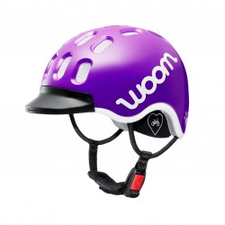 Woom - kids bike helmet - purple white