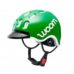 Woom - kids bike helmet - green white
