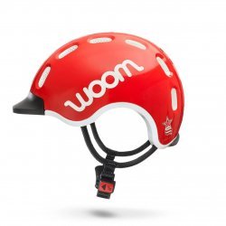 Woom - kids bike helmet - red white