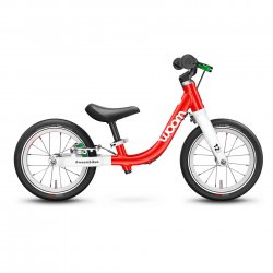 Woom - kids bike 12" Woom 1, recommended for 1,5-3,5 years old (82-100cm) - 2,95kg - intense red white