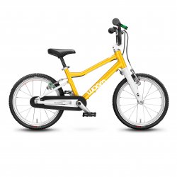 Woom - bicicleta copii 16" Woom 3, varsta recomandata 4-6 ani (105-120cm) - 5,4kg - galben intens alb