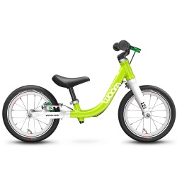 Woom - bicicleta copii 12" Woom 1, varsta recomandata 1,5-3,5 ani (82-100cm) - 2,95kg - galben fluo lizard lime