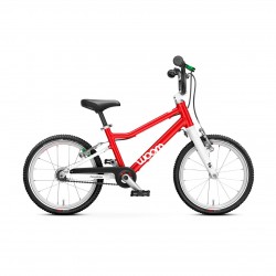 Woom - bicicleta copii 16" Woom 3 AUTOMAGIC, varsta recomandata 4-6 ani (105-120cm) - 6 kg - rosu intens alb