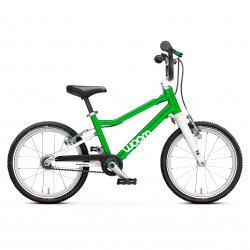 Woom - bicicleta copii 16" Woom 3 AUTOMAGIC, varsta recomandata 4-6 ani (105-120cm) - 6 kg - verde intens alb