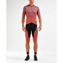 2XU - cycling shirt for men Aero Cycle Jersey TMO - Spicy Orange
