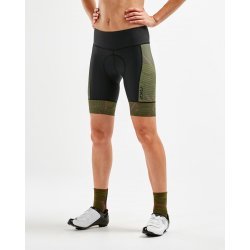 2XU - pantaloni scurti ciclism pentru femei Elite Cycle Shorts - negru verde camuflaj