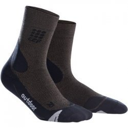 CEP Outdoor Merino Mid Cut Socks W brown-black