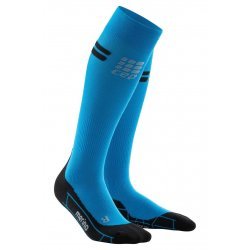 CEP Run Merino Socks W electric blue-black