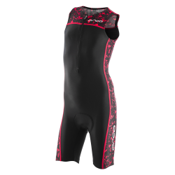 Orca Core Race Suit costum triatlon copii negru-rosu