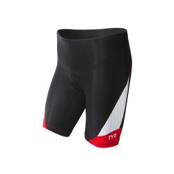 TYR Mens Carbon 9" Tri Shorts black-red
