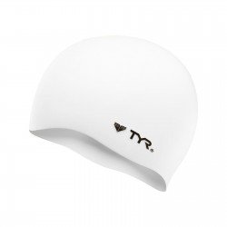 TYR Silicon swimming cap white