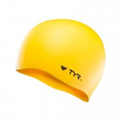 TYR Silicon swimming cap yellow