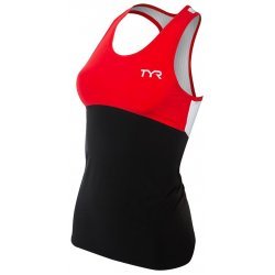 TYR women Carbon Tank Suit Black-Red