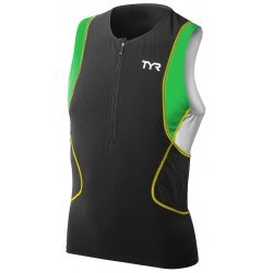 TYR Men Competitor Singlet black-green-yellow