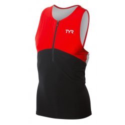 TYR Carbon Triathlon Tank black-red