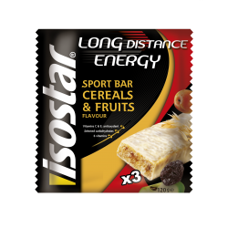 Isostar Long Energy Bar Cereals and Fruits 3x40g 