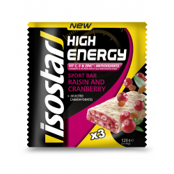 Isostar High Energy Bar Raisin - Cranberry 3x40g